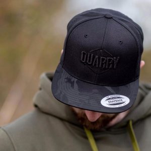 Quarry Clothing Camo Visor Snapback (Black)